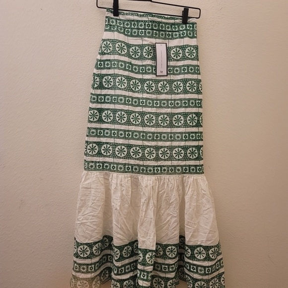 Goodnight Macaroon Dresses & Skirts - Goodnight Macaroon Green Eyelet Skirt